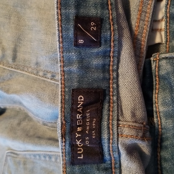 Lucky Brand Women's 29 The Roll Up Jean Shorts Blue NEW - Picture 8 of 8